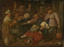 Adriaen Brouwer, Inn with Drunken Peasants, 1620s Adriaen Brouwer - Inn with drunken peasants.jpg