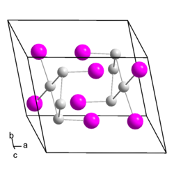 Kristallstruktur von Tellur(I)-iodid