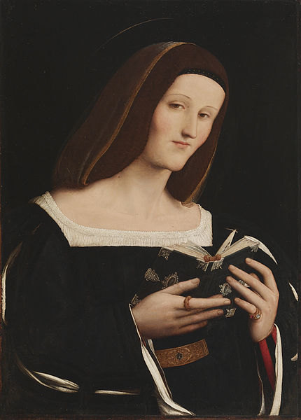 File:Amico Aspertini - Female Saint Holding a Book - Walters 37441.jpg