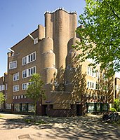 Complex van de woningbouwvereniging De Dageraad, Amsterdam-Zuid.