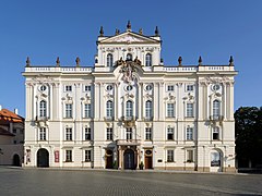 Palacio Arzobispal de Praga después de la reconstrucción de J. Wircha, segunda mitad del siglo XVIII.