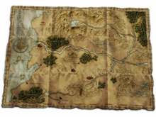 Overworld map from The Battle for Wesnoth (2003) Battle for wesnoth httt world map.png