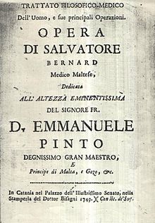 Bernard's Trattato Filosofico-Medico dell'Uomo of 1749 Bernard, Saviour - Trattato.jpg