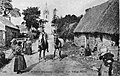 L'entrée du bourg vers 1910 (carte postale ND Photo).