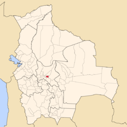 Location of the Arani Province within Bolivia