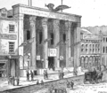 Bowery theatre après sa reconstruction en 1845.