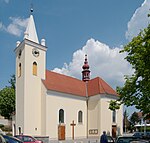 Brno-Řečkovice - Saint Lawrence church from southwest.jpg