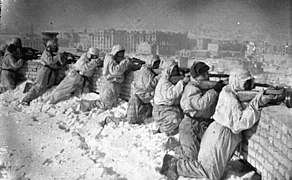 Sovjetiske infanterister i Stalingrad Foto: Deutsches Bundesarchiv, Bild 183-E0406-0022-001