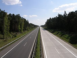 De A15 bij Kolkwitz. (2008)