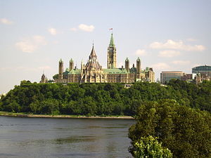 Canadian parliament from the Musée Canadienne ...