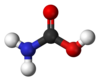 Ball-and-stick model of carbamic acid