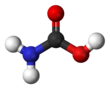Шариковая модель карбаминовой кислоты