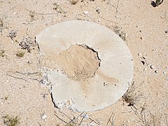 The survey mark of the US Corps of Engineers was once located here.