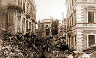 Pusat kota Messina setelah gempa