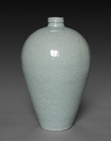 Song meiping vase with carved floral sprays