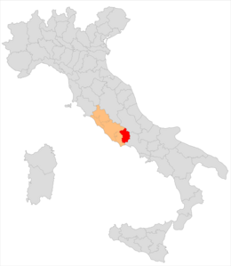 Circondario di Frosinone – Localizzazione