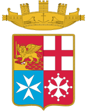 Coat of arms of the Italian Navy, used on ensign Coat of arms of Marina Militare.svg