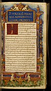 Leaf from Eclogues, Georgics and Aeneid, ca. 1470.