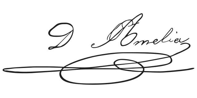 Amélie of Leuchtenberg's signature