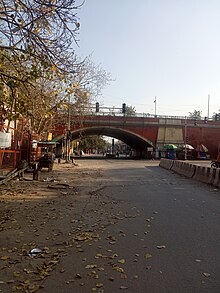 A flexible bitumen road in Delhi