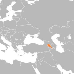 Location of Armenia