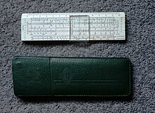 Faber-Castell slide rule with pouch Faber Castell 6 inch slide rule.JPG