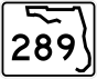 State Road 289 marker