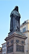 Monumentet över Giordano Bruno.