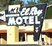 Vintage 1938 El Rey Motel sign