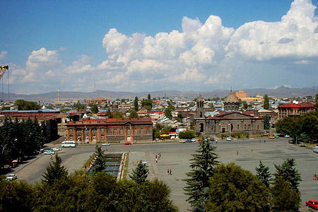 Vue générale de Gyumri.