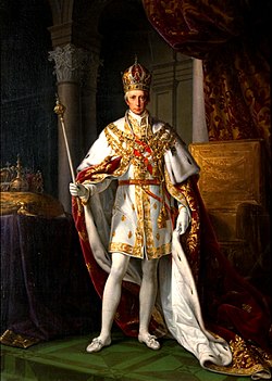 פרנץ השני, קיסר האימפריה הרומית הקדושה בדיוקן ההכתרה לקיסר אוסטריה
