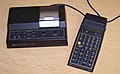 HP-41CX with magnetic card reader and thermal printer