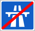 Sign F 333 End of Motorway
