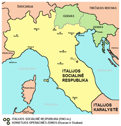 Location of Italija