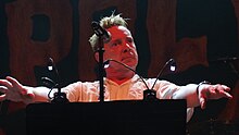 Lydon performing with Public Image Ltd in 2013