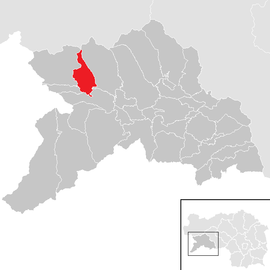 Poloha obce Krakaudorf v okrese Murau (klikacia mapa)