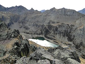 Il lago visto dal Pizzo del Becco