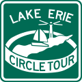 Lake Erie Circle Tour Symbol Sign (M8-H2)