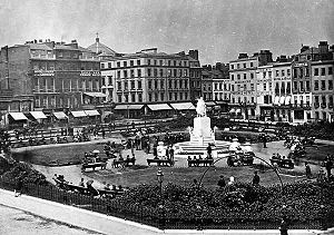 Leicester Square, London c.1880 looking north ...