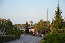 Ljunga, med Dagsbergs kyrka i bakgrunden