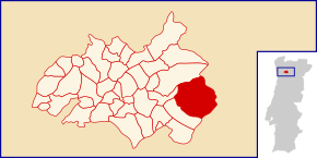 Localização no município de Amarante