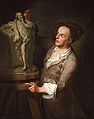 Adrien Carpentiers, Portrait of Louis-Francois Roubiliac, 1762, National Portrait Gallery, London