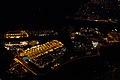 Vista aèria nord-oest de Maasvlakte a la nit a l'àrea de terminals de contenidors gran