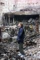 Image:Major Beth Cisne surveys the remains of the Women's Ministry, in Kabul, Afghanistan.jpg