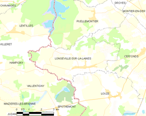 Poziția localității Longeville-sur-la-Laines