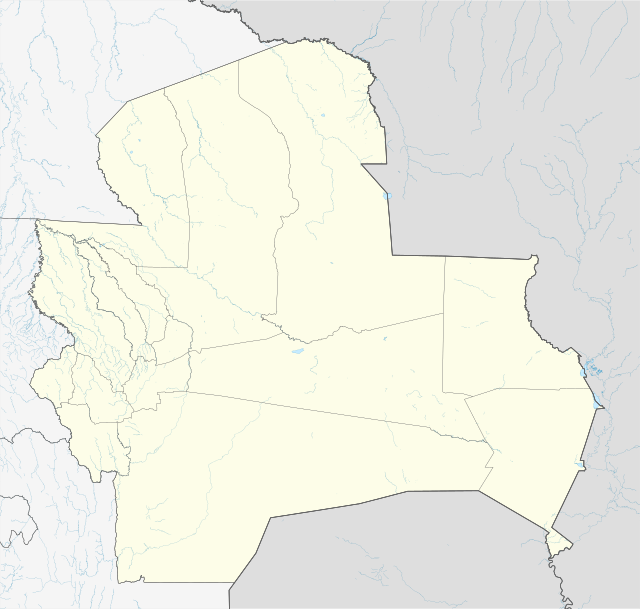 Cotoca ubicada en Departamento de Santa Cruz (Bolivia)