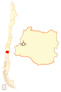 Localização da Los Rios (região)