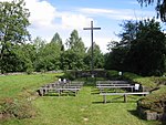 Ruin av Munkarps gamla kyrka.