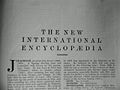 Miniatura para New International Encyclopedia