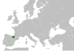 The Kingdom of Navarre in Europe, 1190